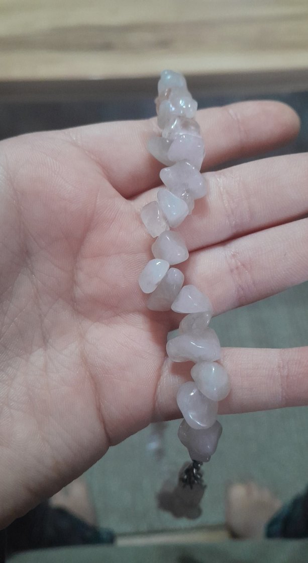 Beyaz Boncuklu Kadın El Zinciri - Görsel 2