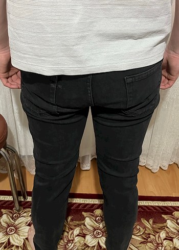 Erkek Dar Kesim Gri Günlük Pantolon - Görsel 2