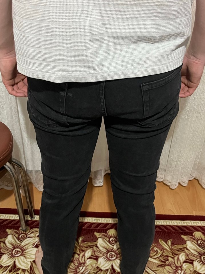 Erkek Dar Kesim Gri Günlük Pantolon - Görsel 2