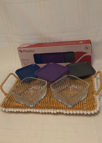 Paşabahçe 3'lü Kapaklı Cam Saklama Kabı - Görsel 2