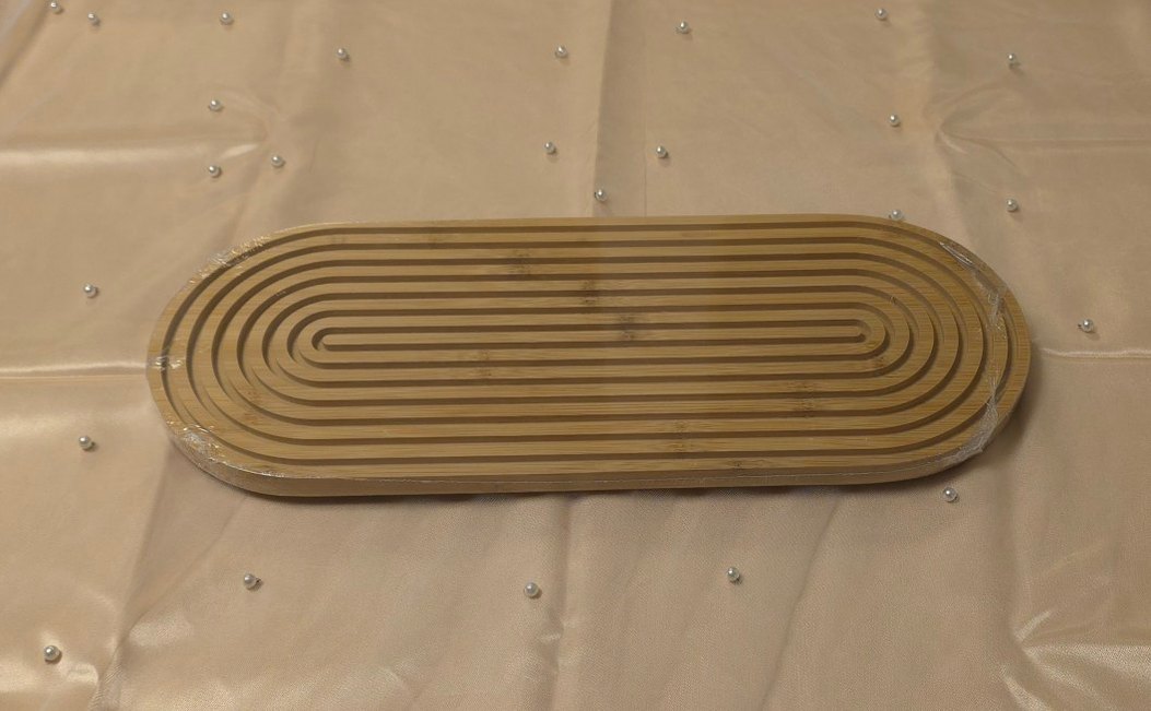 Oluklu Bambu sunumluk - Görsel 3