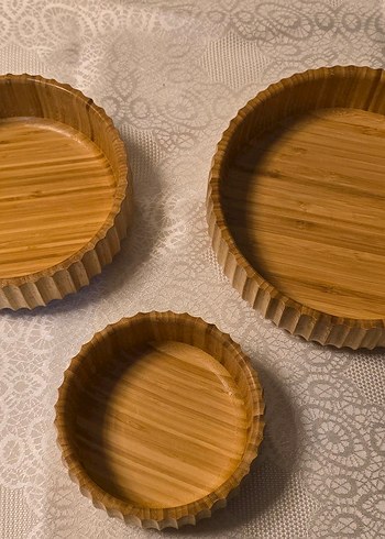 Bej Parlak Bohem Tarzı Tabak Seti - Görsel 2