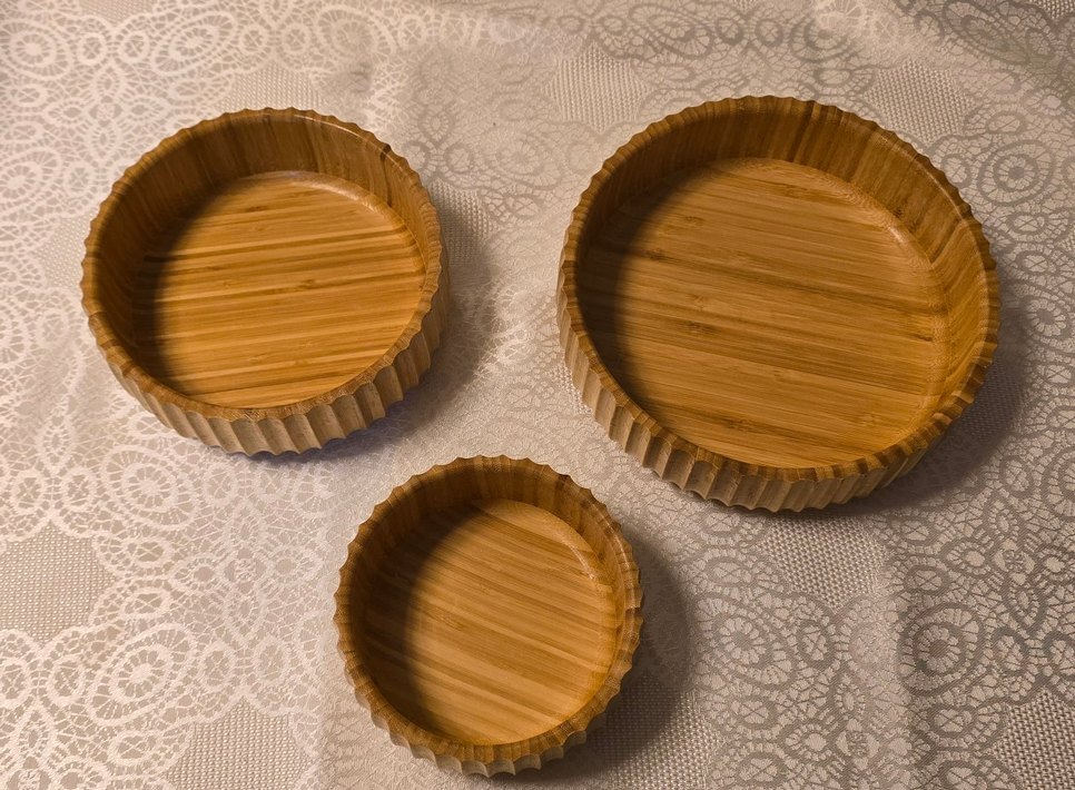 Bej Parlak Bohem Tarzı Tabak Seti - Görsel 2