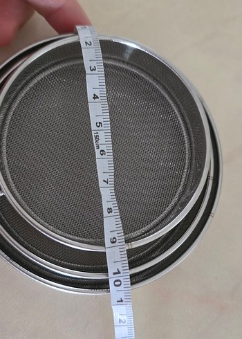 Metal Saplı 3'lü İnce Süzgeç Seti - Görsel 4