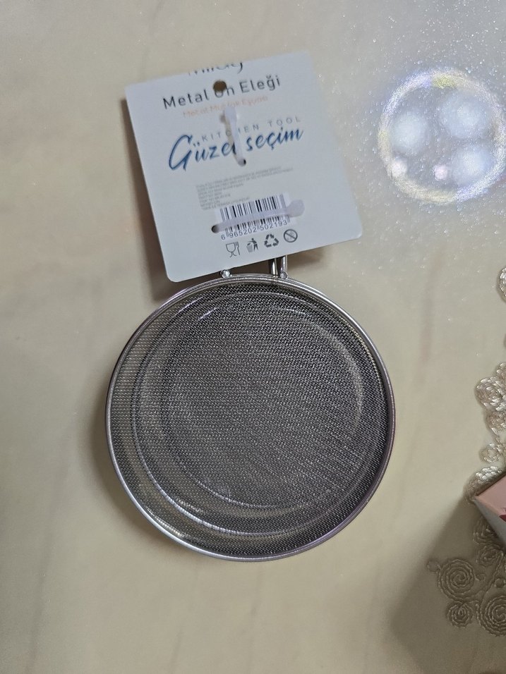 Metal Saplı 3'lü İnce Süzgeç Seti - Görsel 3