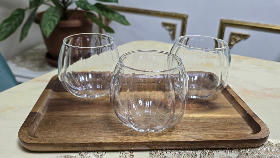 Balkabağı model kase-bardak 6 adet - Görsel 2