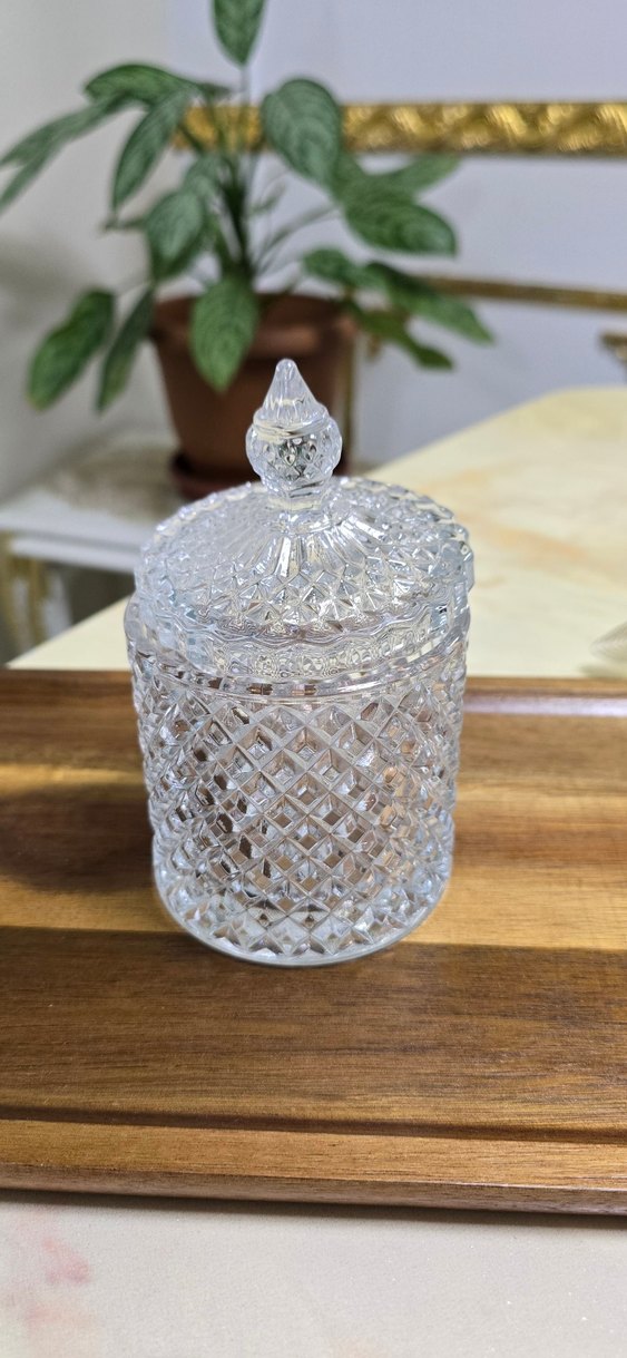 Beyaz Kristal Görünümlü Şekerlik - Görsel 2