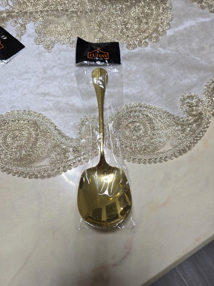 Gold Sunum Kaşığı - Görsel 2