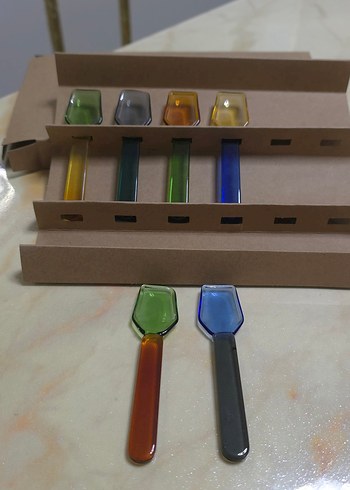 Çok Renkli Mini Kaşık Seti - Görsel 2