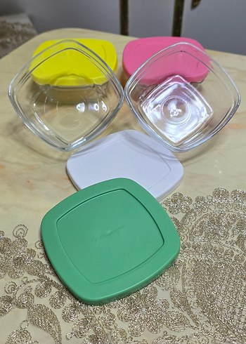 Pastel Kapaklı Çok Renkli Cam Saklama Kapları - Görsel 2