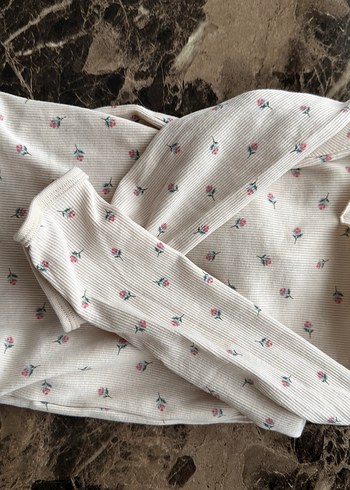 Uzun Kollu Beyaz Bebek Kız Body - Görsel 2