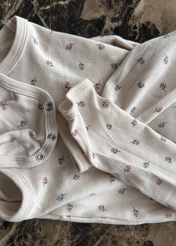 Uzun Kollu Beyaz Bebek Kız Body - Görsel 4