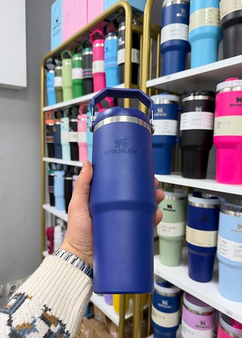 Pastel Pembe Stanley Termos Şişe - Görsel 16