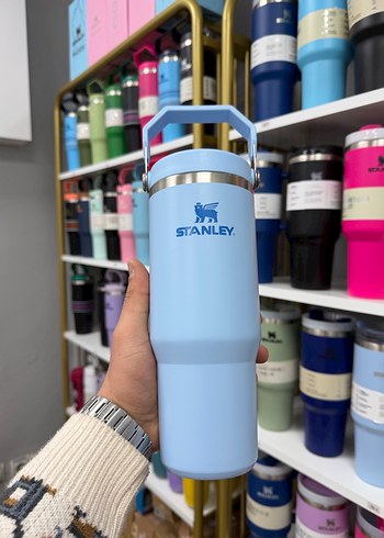 Pastel Pembe Stanley Termos Şişe - Görsel 13