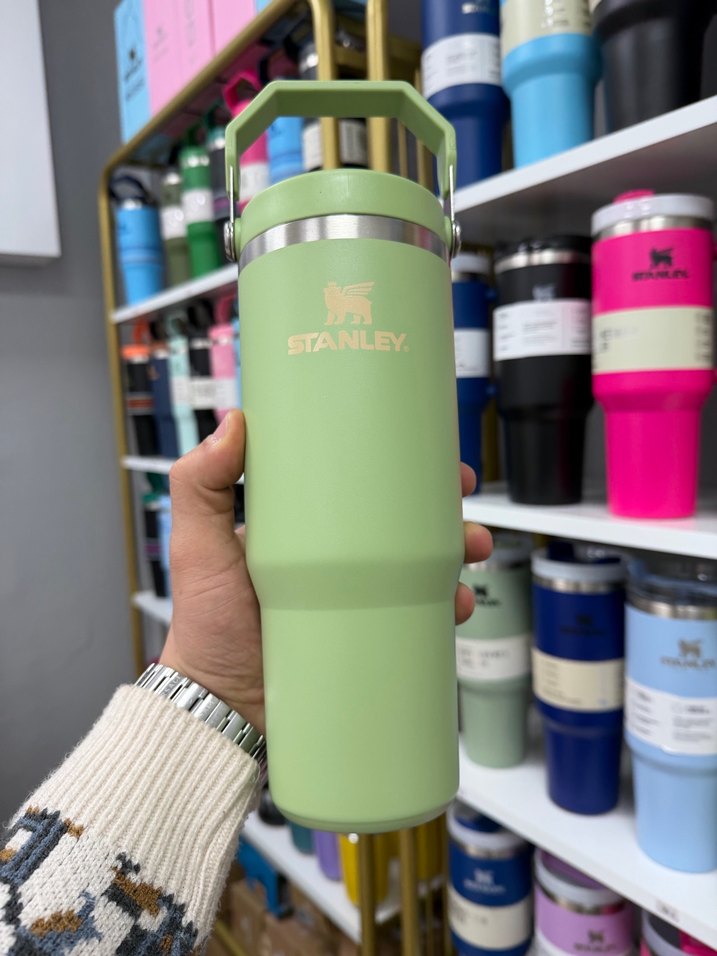 Pastel Pembe Stanley Termos Şişe - Görsel 3