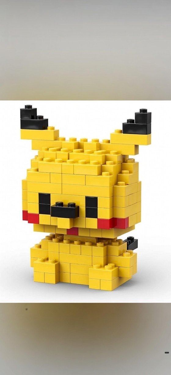 Pikachu Mini Yapı Blokları Seti 166 Parça - Görsel 2