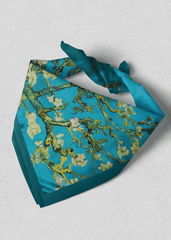 VAN GOGH 55X55 FULAR LÜKS İPEK RAYON - Görsel 2