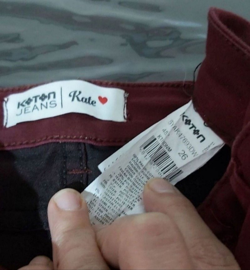 Koton marka 36 beden bordro jean - Görsel 4