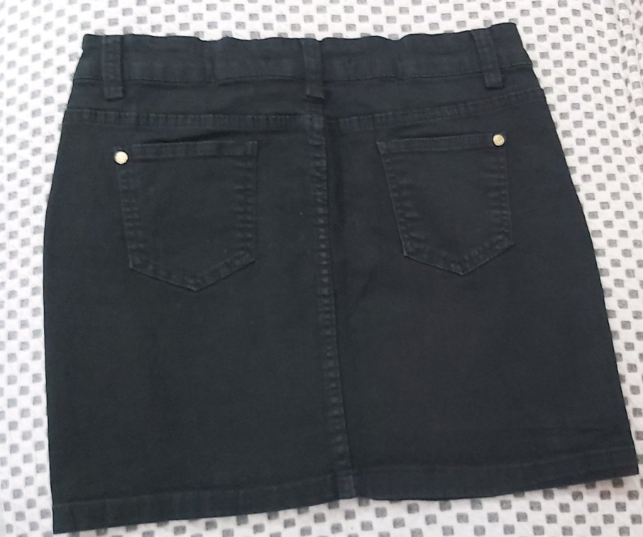 siyah mini L beden kot etek - Görsel 2