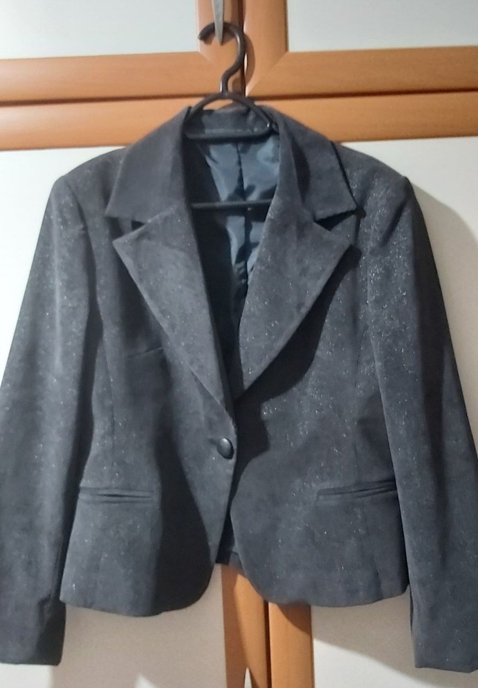 42 beden kadife kumaş ceket - Görsel 2