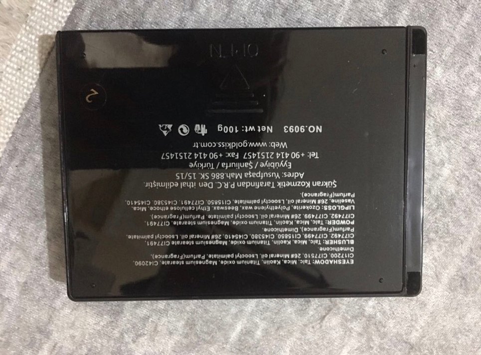 Gold Kiss Çok Renkli Göz Farı Paleti - Görsel 4