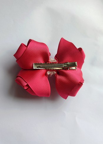 Pembe İncili el yapımı toka - Görsel 3