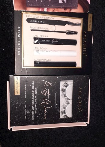 AyLashes Siyah Kirpik Seti sıfır paketi biraz zarar gördü - Görsel 2