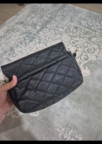 Siyah Deri Kemerli Kadın Çanta - Görsel 3