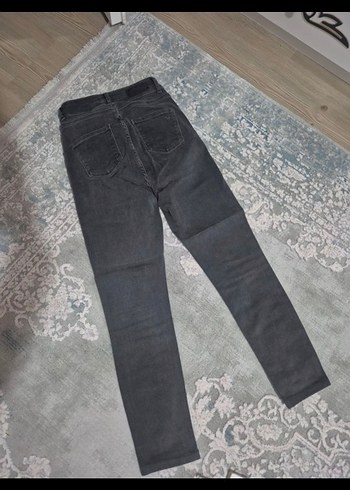 Gri Kadın Denim Regular Fit Pantolon - Görsel 3