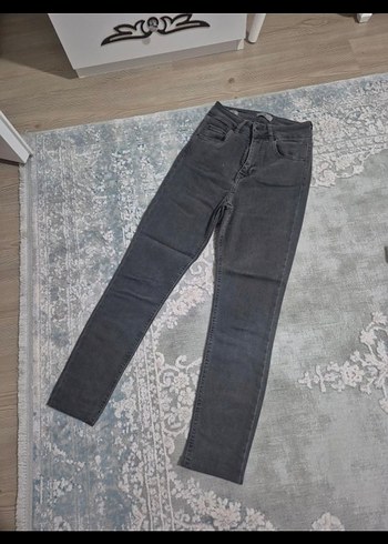 Gri Kadın Denim Regular Fit Pantolon - Görsel 2