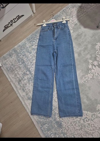 Kadın Mavi Denim Salaş Midi Jean - Görsel 2