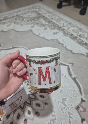 Karaca M Harfli Beyaz Kupa - Görsel 3