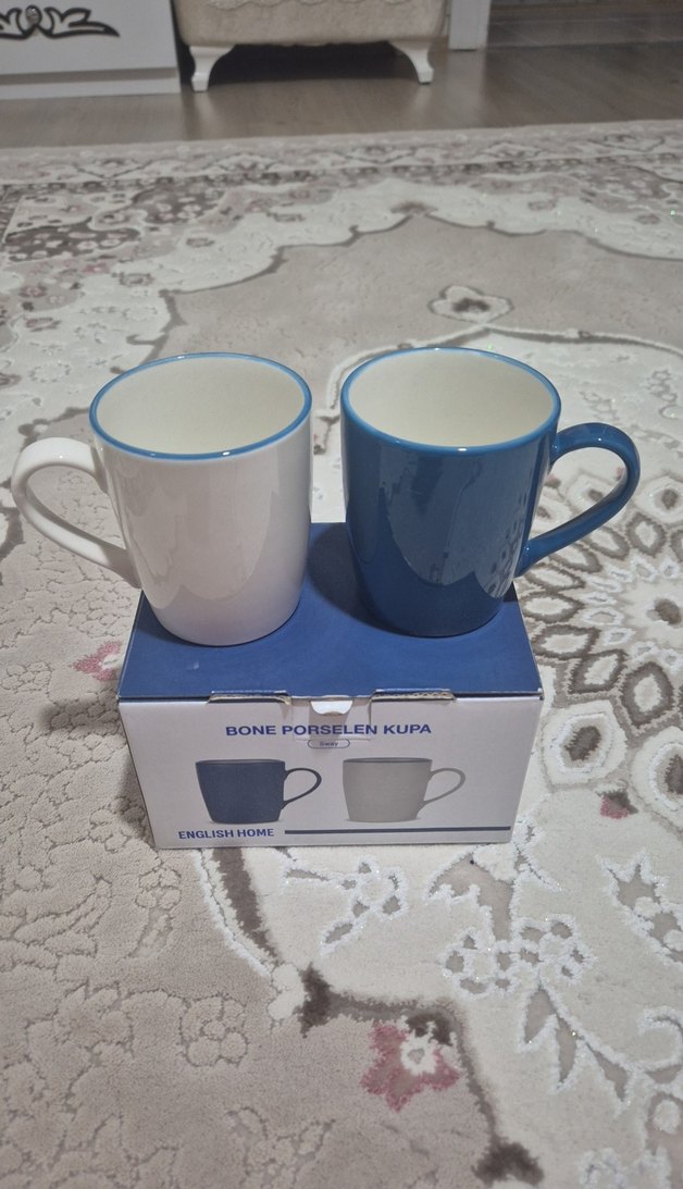 English Home Bone Porselen Pastel Kupa Seti - Görsel 2