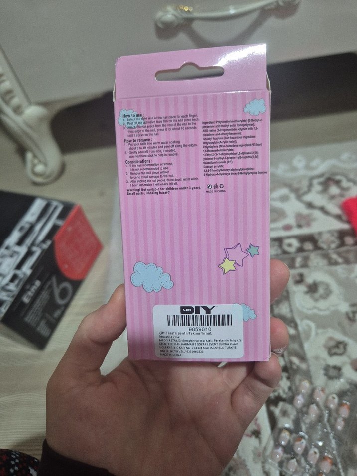 Pembe Pastel Tırnak Süsü Seti - Görsel 2