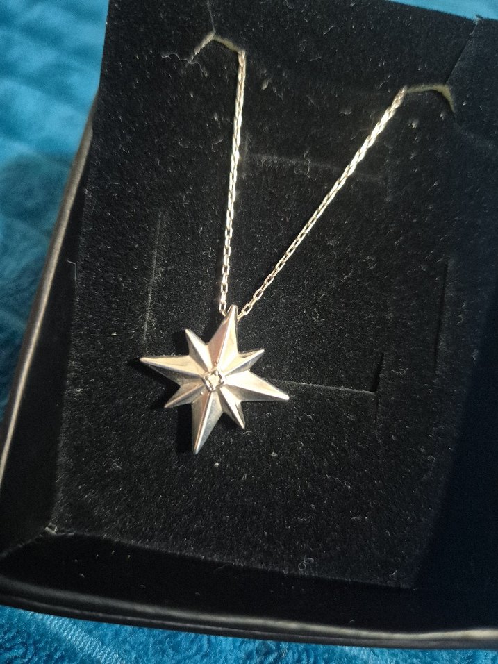 Blue Diamond Pırlanta gümüş kolye - Görsel 2