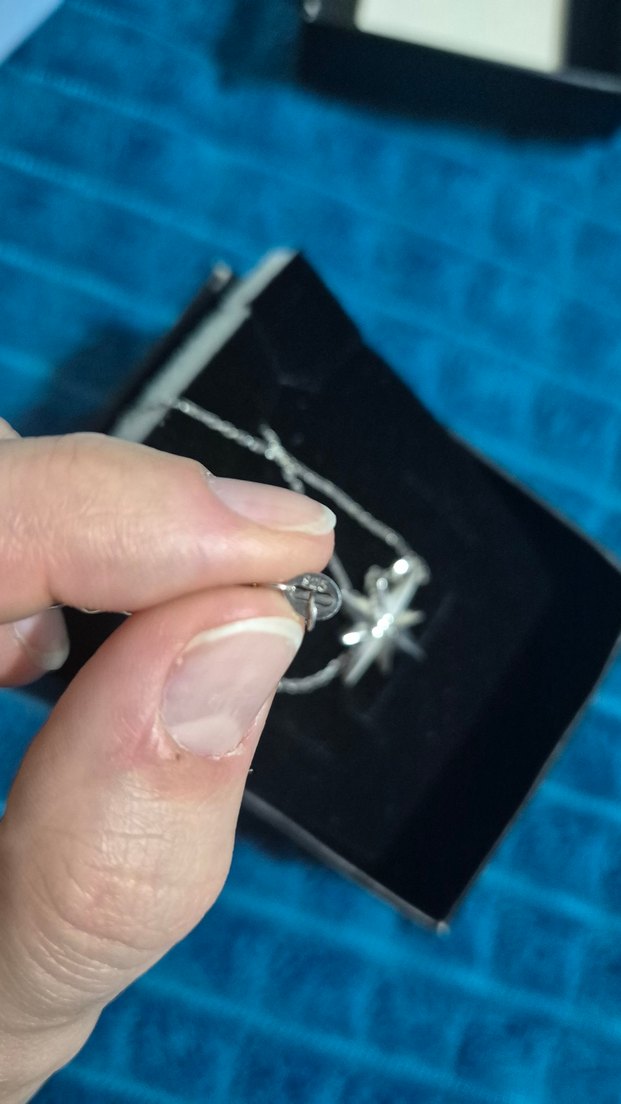 Blue Diamond Pırlanta gümüş kolye - Görsel 3