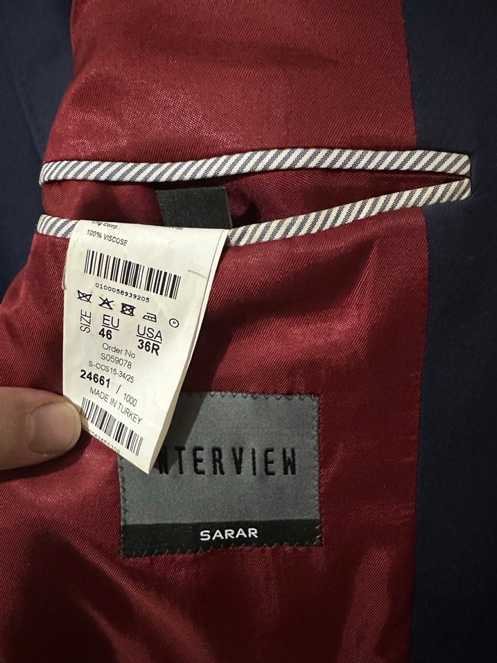 SARAR Waterview Lacivert Ceket / Blazer  EU 46 (36R) 2. El - Görsel 2