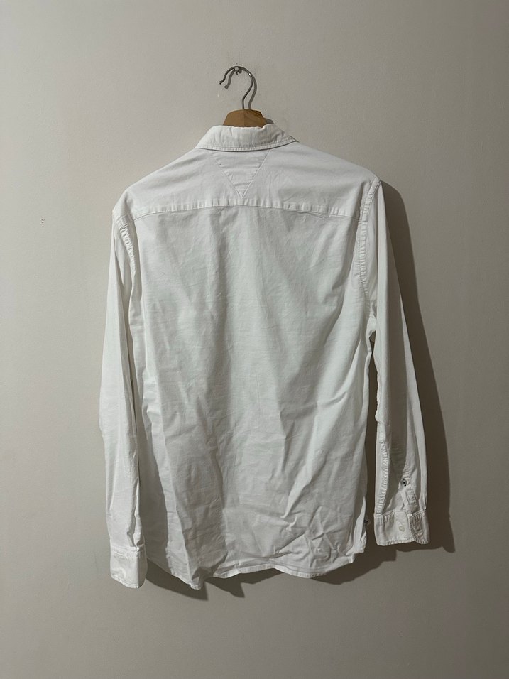 Tommy Hilfiger Beyaz Gömlek  M Beden / Regular Fit (2. El) - Görsel 3