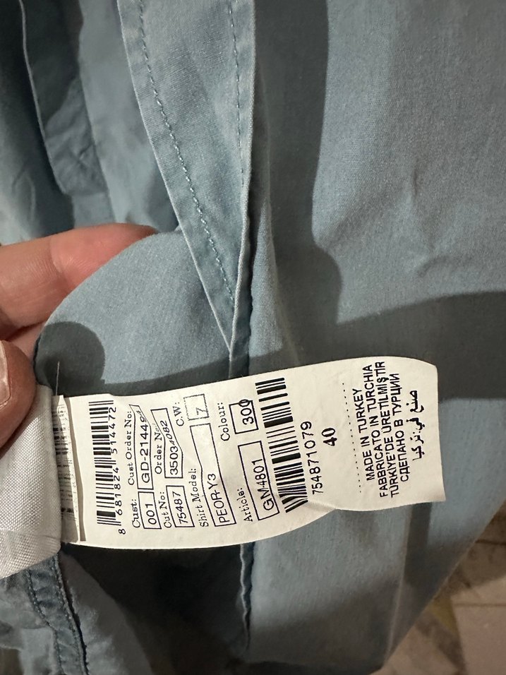 Ramsey Açık Mavi Gömlek 40 Beden (Orijinal / 2.el Kullanılmış) - Görsel 3