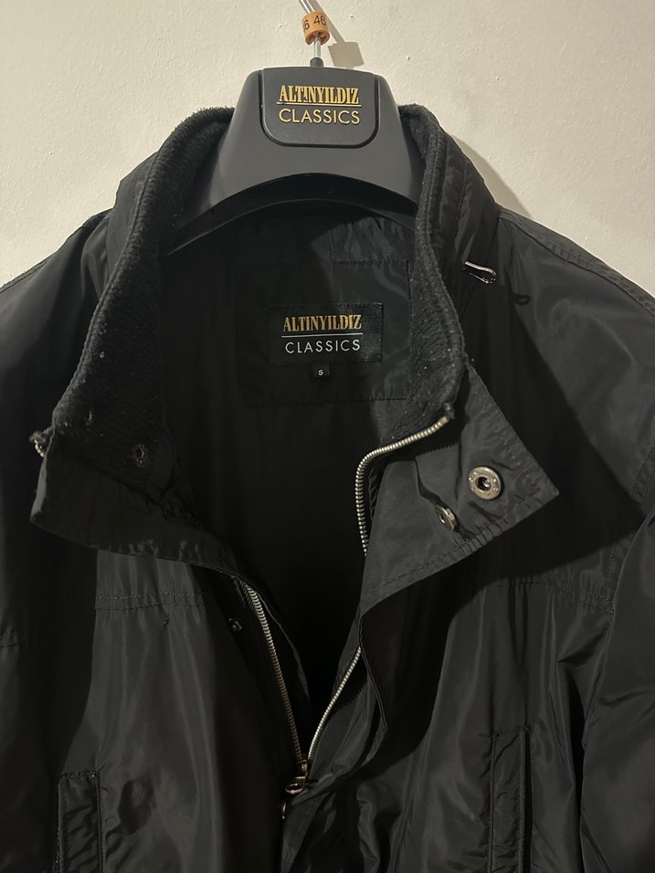 Altınyıldız Classics Siyah Erkek Mont / Kaban  S Beden (2. El) - Görsel 3