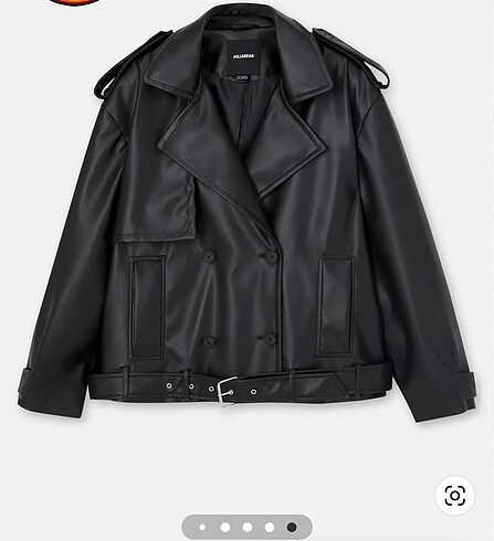 s Beden PULL&BEAR suni deri biker ceket