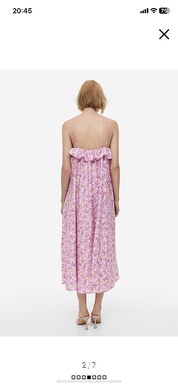 H&M H&M farbalalı elbise