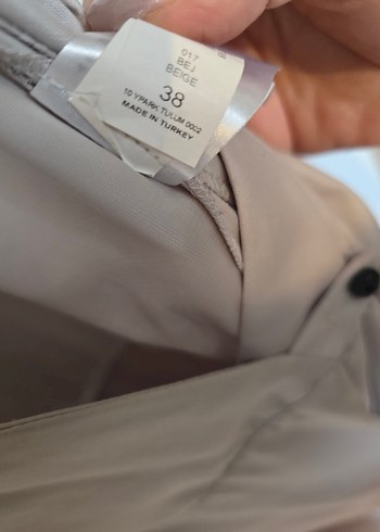 Bej Uzun Drapeli Kadın Tulum - Görsel 4