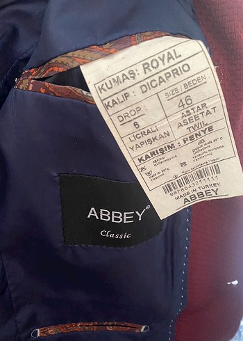 Bordo Erkek Ceket - Görsel 2