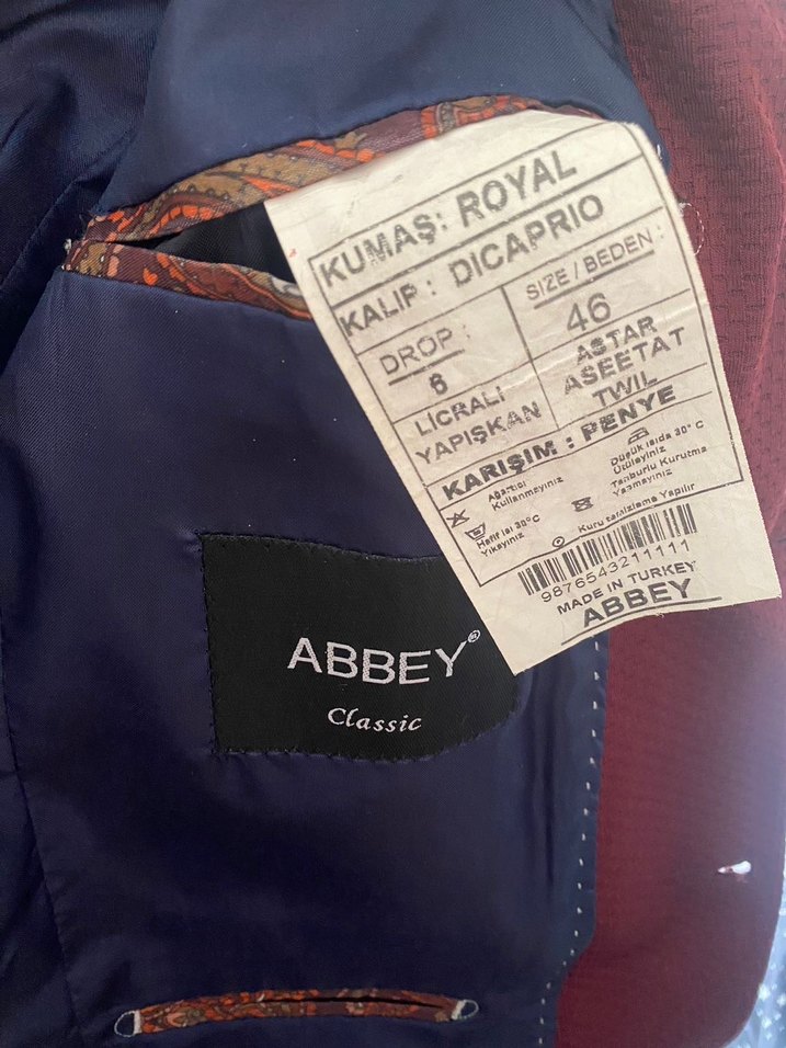 Bordo Erkek Ceket - Görsel 2