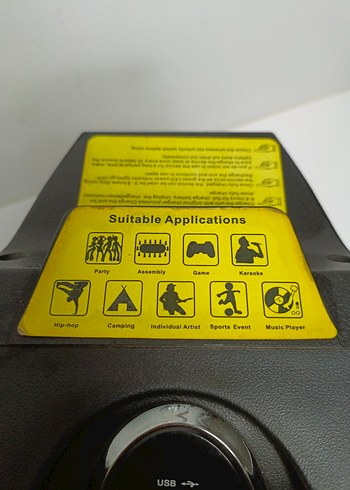 D-SOUND 065 ŞARJLI 130W AMFİ HOPARLÖR - Görsel 5