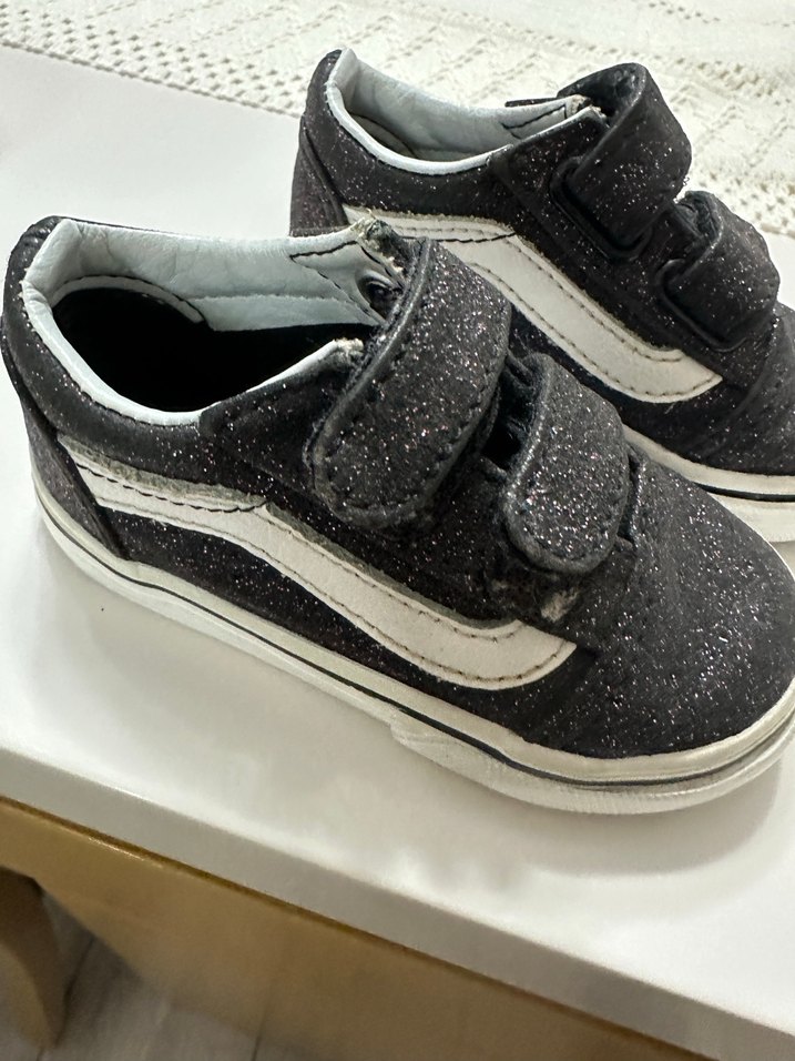 Siyah Bebek Çocuk Spor Ayakkabı Cırt Cırtlı - Görsel 2