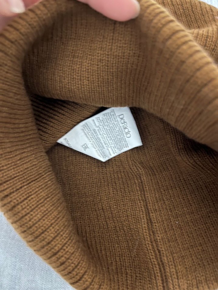 Kahverengi Örgü Kadın Bere - Görsel 2