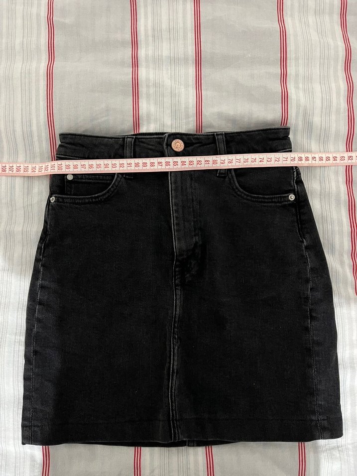 Siyah Denim Etek - Görsel 2