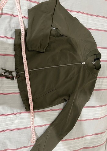 Kadın Haki Fermuarlı ceket - Görsel 2